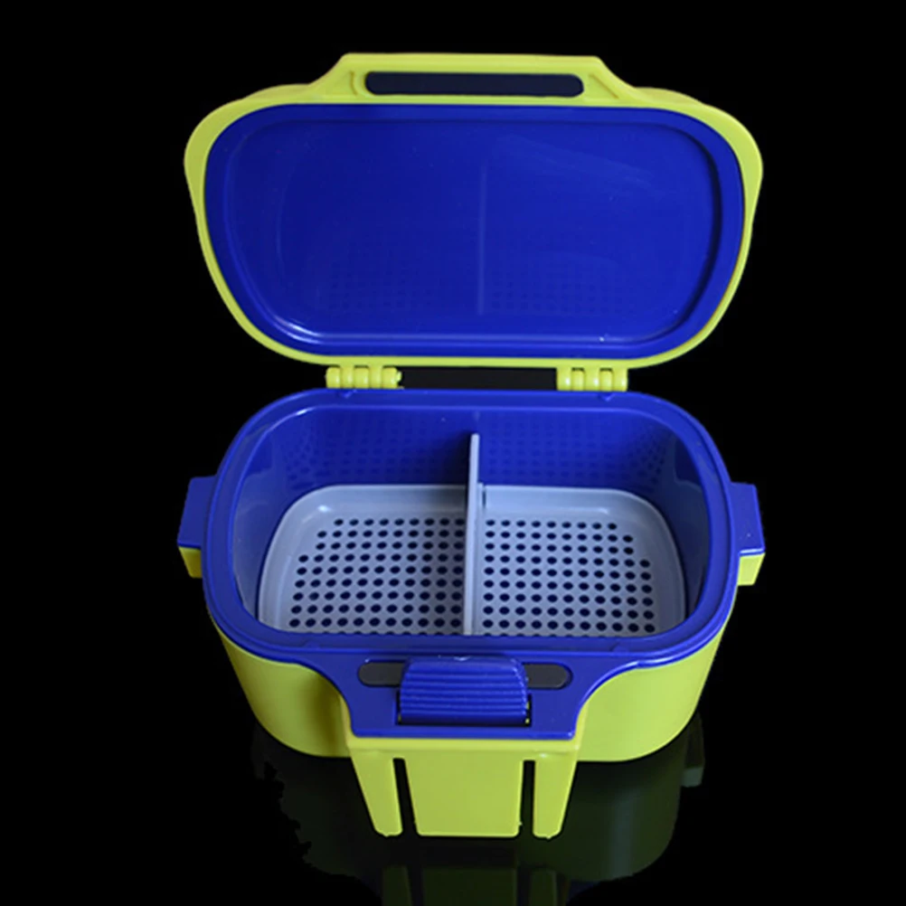 

1pcs Bait Double Layer Portable Fishing Accessory Easy Portable Fishing Bait Containers Clean Worm Containers Storage Boxes