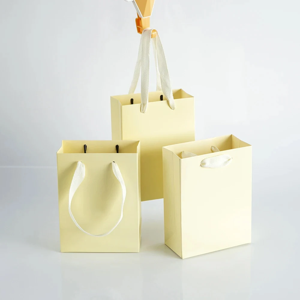 10 Stück Schmuck-Papiergriff-Tasche, 12 x 6 x 16 cm, 14 x 7 x 15 cm, Hochzeitsgeschenke, Geburtstagsfeier, Kosmetik, Parfüm, Einkaufen, Geschenkverpackung – Detail 3