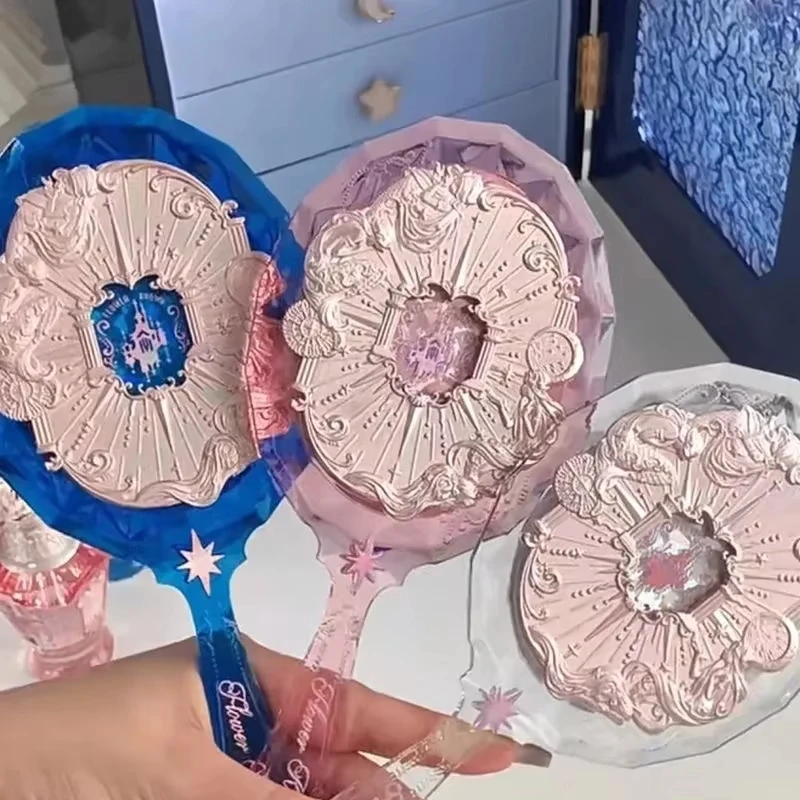 

Flower Knows Mirror Moonlight Mermaid Collection Handheld Mirror Limited White Blue Pink Chocolate Fairy Mirror