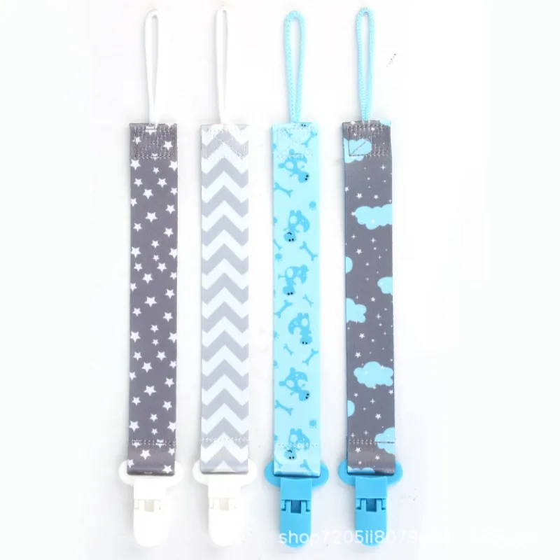 Baby Cartoon Anti Lost Nipple Leashes Cases Clip for Children Stroller Toy String Baby Feeding Supplies Pacifier Accessories