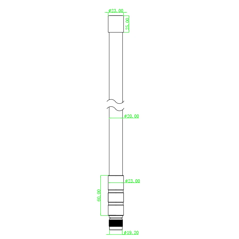GIZONT Lorawan 868MHz 915MHz Antenne N-Typ Outdoor OMNI Graue Glasfaserantenne für Meshtastic Helium Miner Hotspot-Antenne – Detail 7