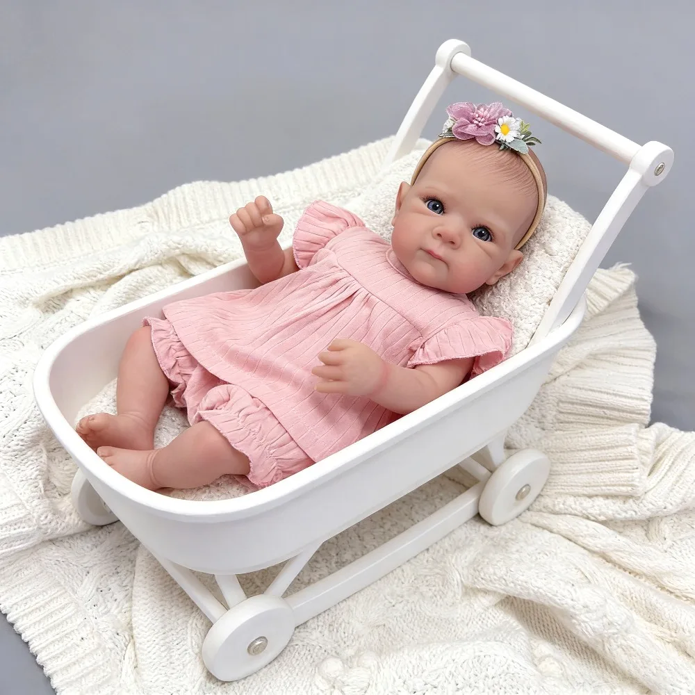 17インチ完成済みリボーンドールベティ、手描きの3Dスキン、目に見える血管付き、リボーンドールキッズトイ付き