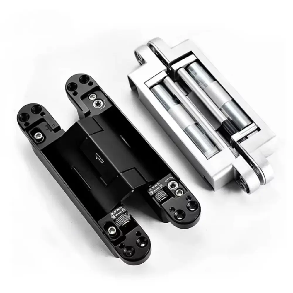Silent Close Hydraulic Adjustable Hinge Folding Invisible Mounting Automatic Door Closing Device Furniture Fittings Adjustable