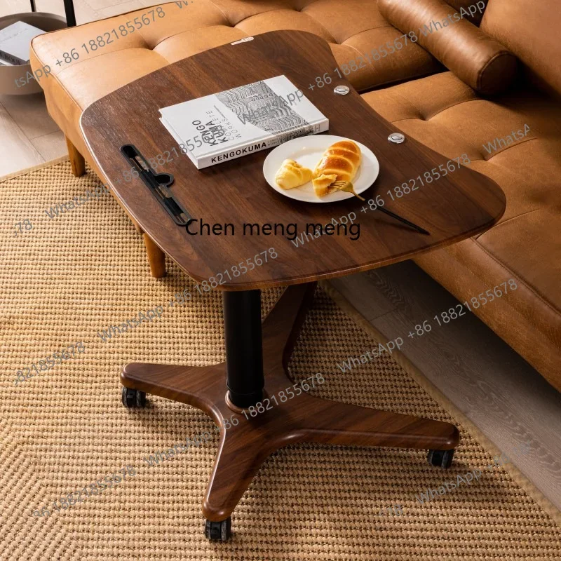 A139 Movable study table Modern simple home desk Living room lifting and flipping multi-functional writing table