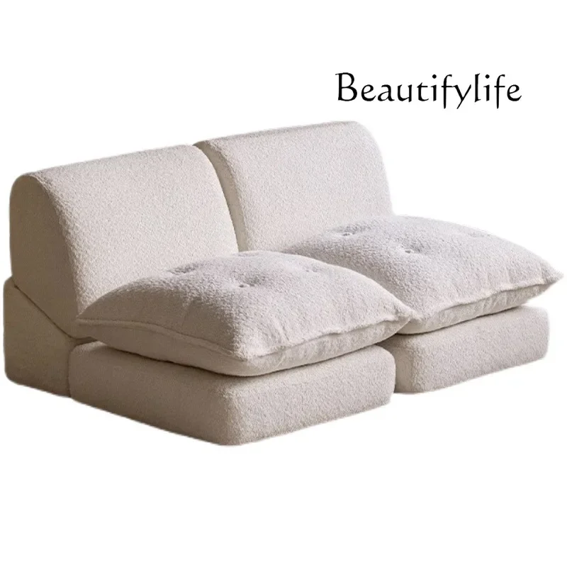 Y Simple Foldable Module Combination Single Lazy Sofa Circle Gauze Art Removable And Washable Balcony Bay Window Small Apartment