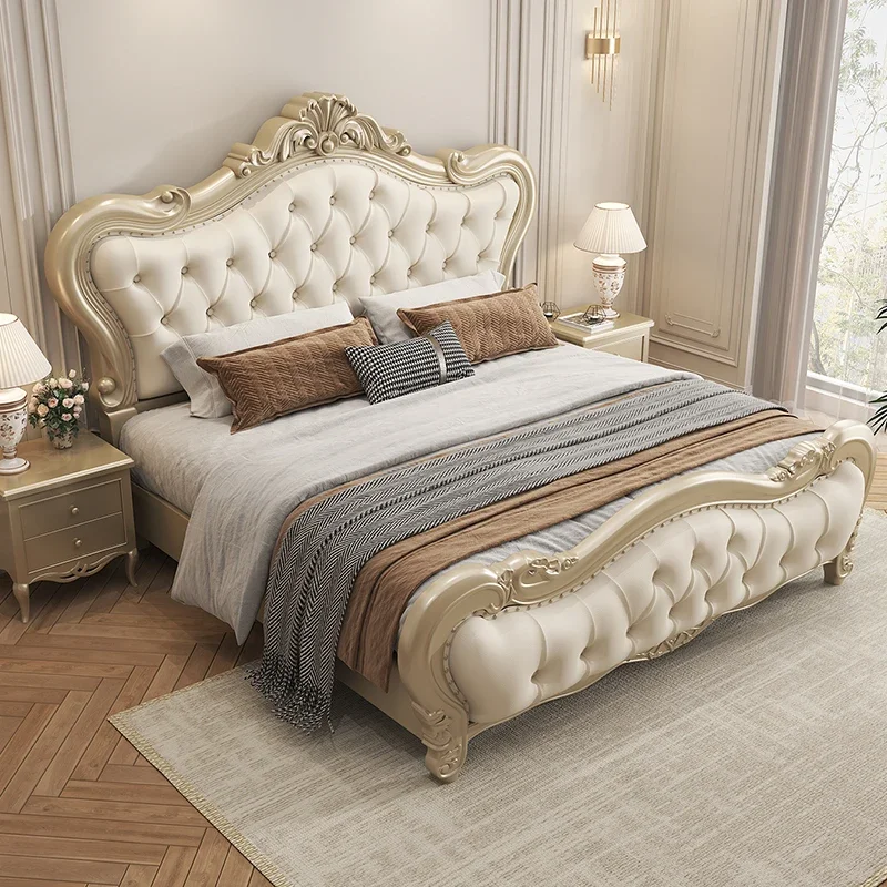 Large Size Room Decor Bed Beauty Professional Vintage Simple Trendy Hotel Universal Bed Sleeping Sun Muebles Home Furniture