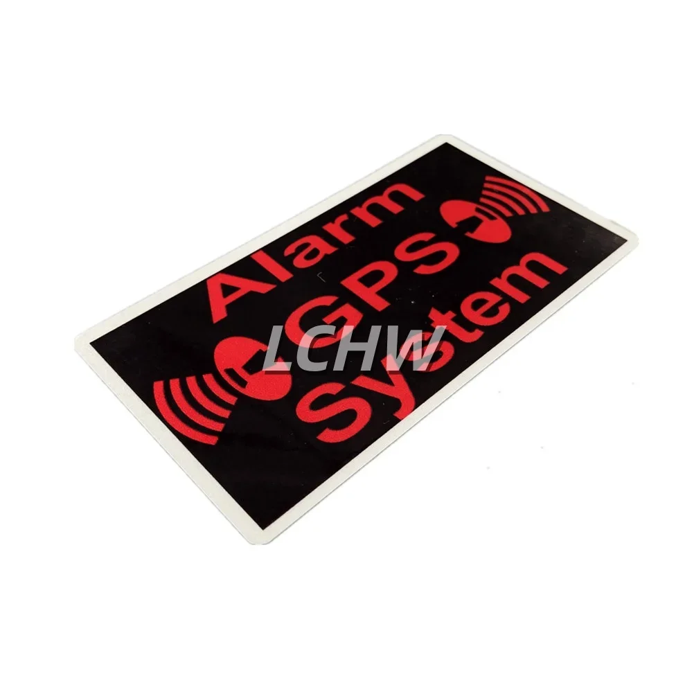 Warning Alarm GPS System Stickers Decal Car Styling Vinyl Tape Auto Truck Motorbike Fuel Tank Graphics