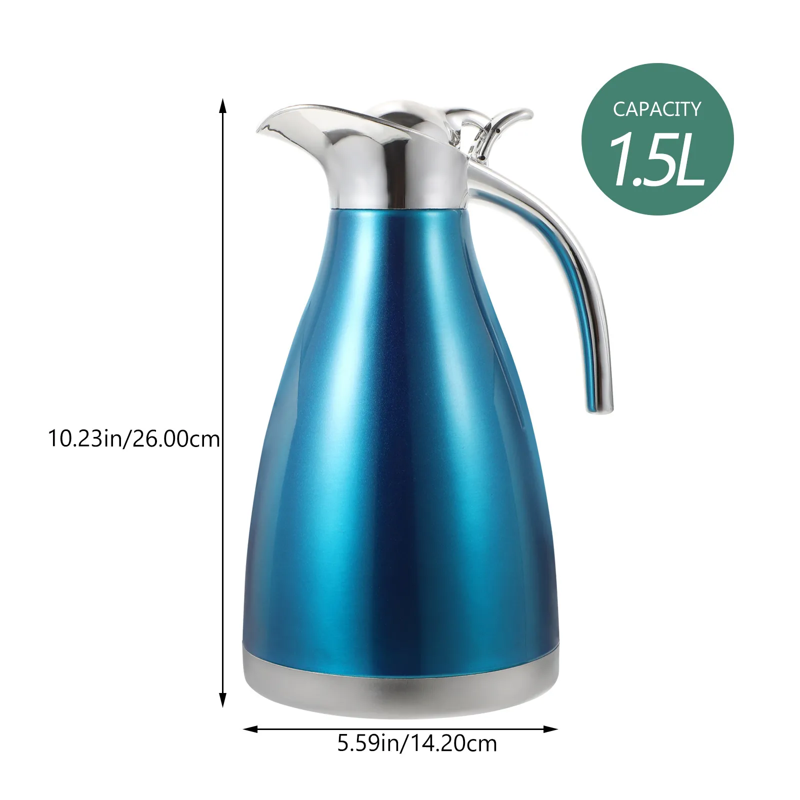 Large Capacity Stainless Steel Insulated Double Wall Vacuum Pot Thermal Kettle for Home Office School Travel