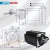 【EU US】400W 600W 750W 1000W 1KW AC 서보 모터 CNC 세트 키트 자기 인코더(브레이크 + 드라이버 포함) 5