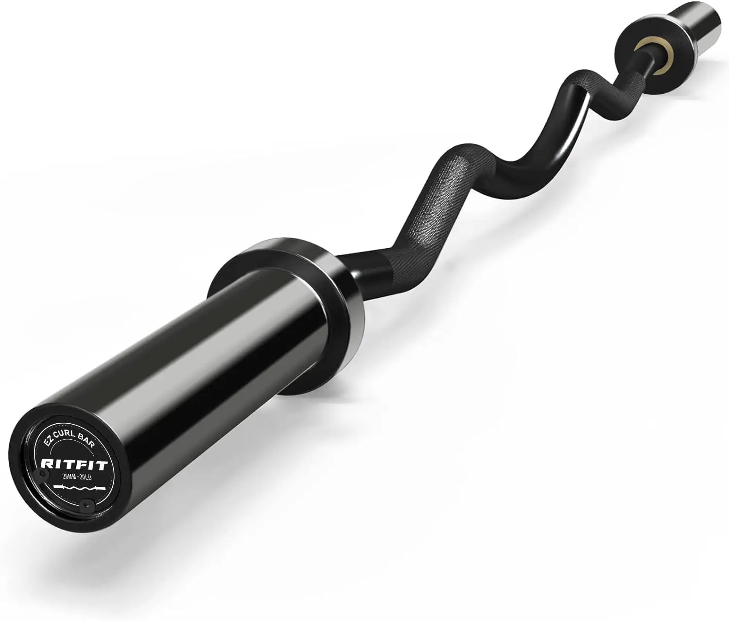 2 Inch EZ Curl Bar with Weights, 700LBS Weight Capacity Curl Barbell for Bicep, Tricep and Weight Lifting Exercises