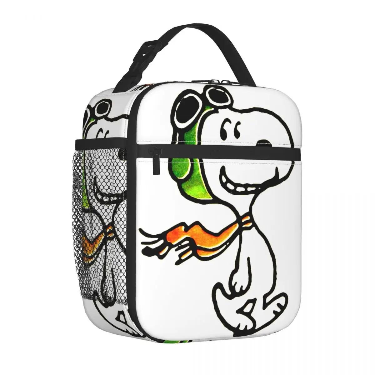 Snoopys personalizzato Flying Ace Lunch Bag per le donne Cooler Thermal Insulated Lunch Box Beach Camping Travel Tote Bags a tenuta stagna