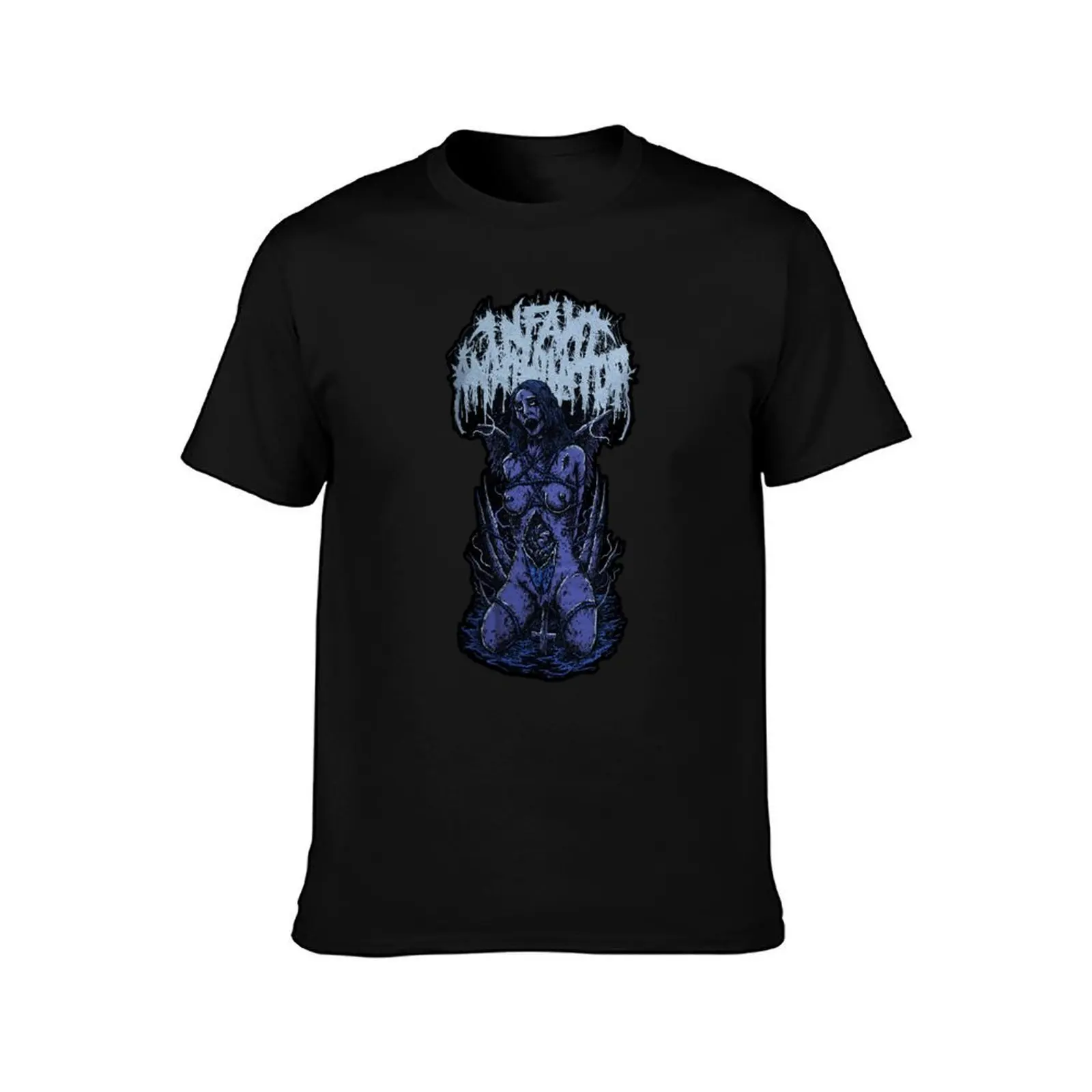 Infant Annihilator T-Shirt, Summer Casual Cotton Tee, Oversized Streetwear Tops, Vintage Graphic Print, Loose Fit Short Sleeve