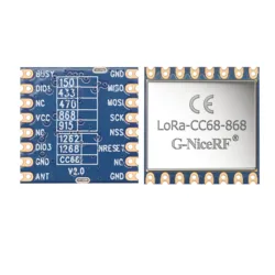 1pcs/lot LoRa-CC68 - CE / FCC certified 868MHz 915MHz LLCC68 LoRa Module, 160mW 5Km low cost version of Lora1262