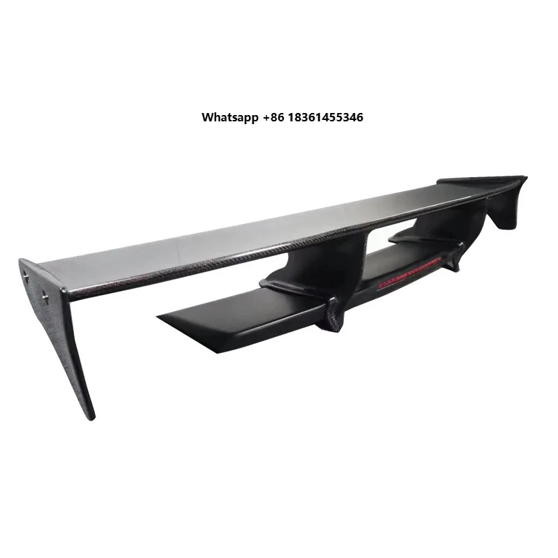 For GT-R R35 TJTOP Model Carbon Fiber Fixed Rear Spoiler Wing (Lightweight, Replacement Part, Modified)