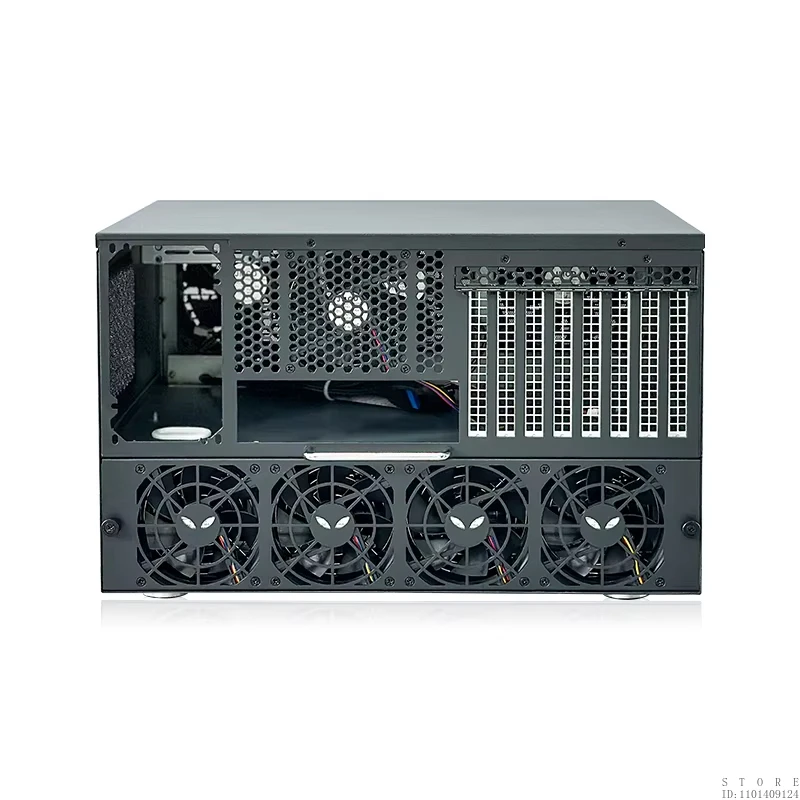JMCD 12S4 Wysokowydajne obudowy PC do gier, obudowa NAS z 12 pozycjami, płyta główna ATX, zasilacz, dla przedsiębiorców, serwery AIO — zdjęcie produktu 3