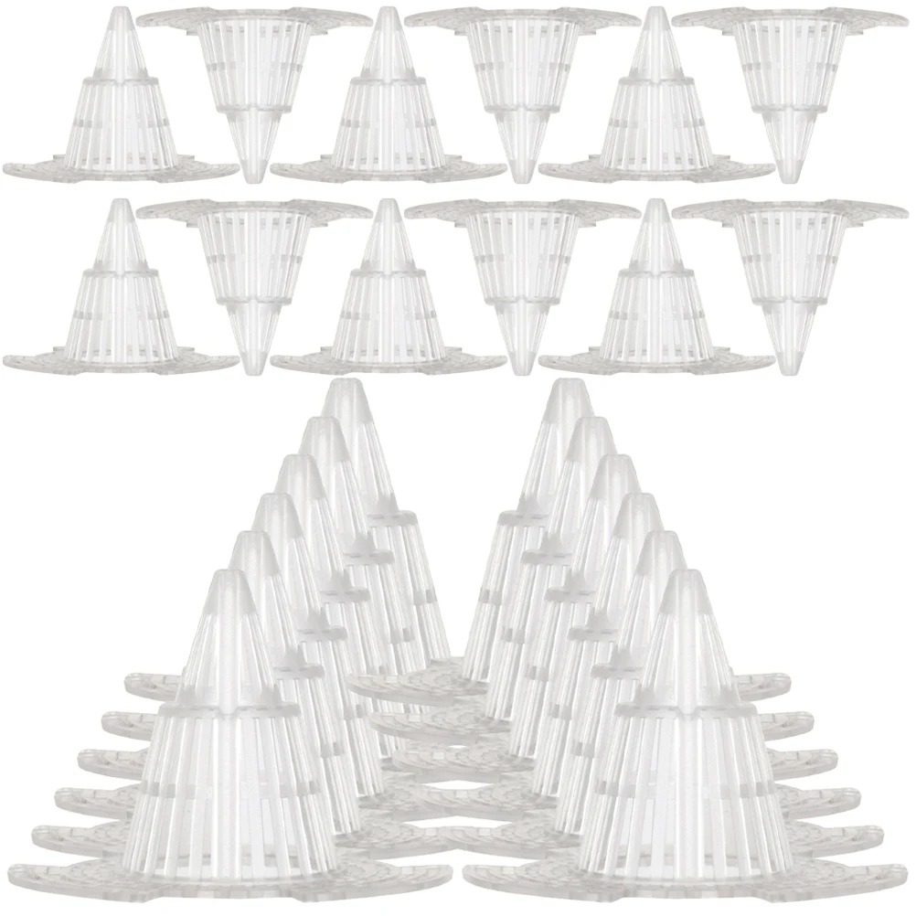 

24 Pcs Cone Pot Hole Mesh Pad Leak-proof Earth Gasket Plants Flower Breathable Pp