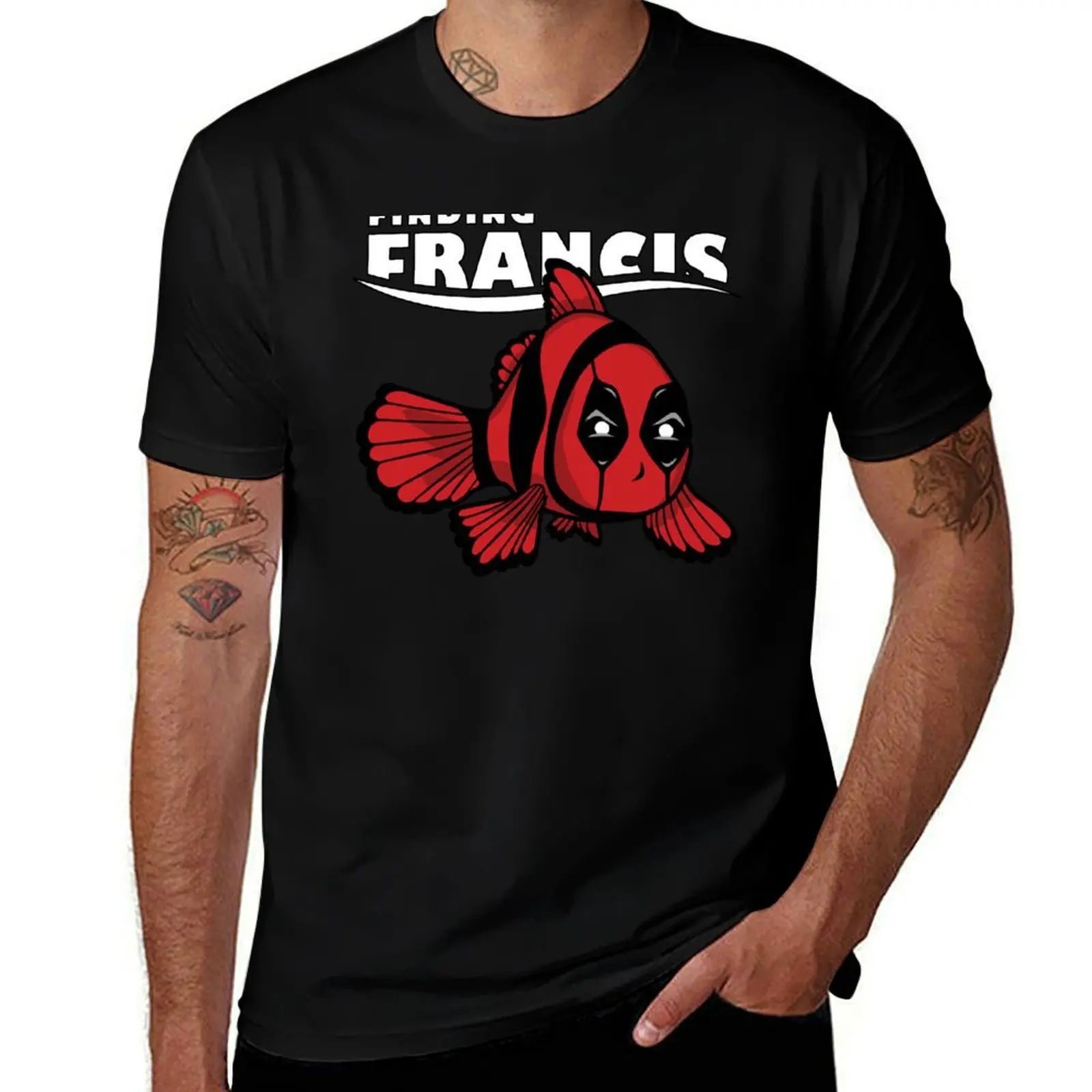 

Finding Francis Fish Mashup T-Shirt man t shirts cotton t shirt man luxury t shirt custom print T-Shirt