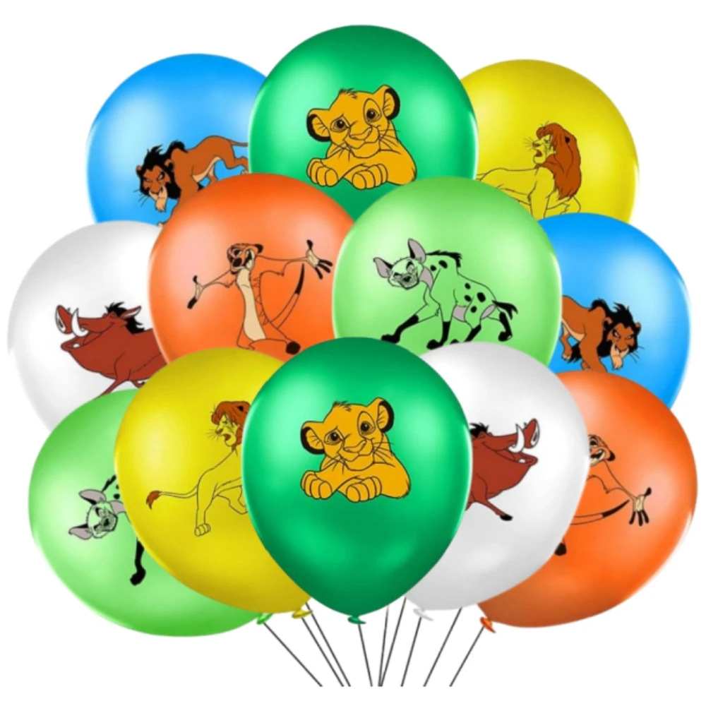 Disney Lion king Birthday Decorations 12Inch Simba Lion king Latex Balloon  Jungle Safari Balloon for Baby Shower Party Supplies