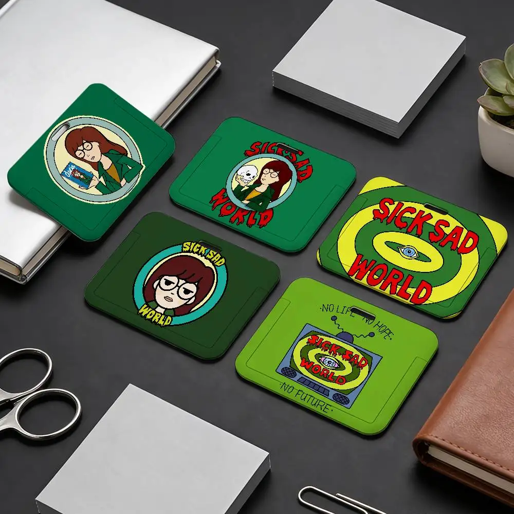 

Забавный мультяшный аниме-брелок D-Daria для бейджей, ID-карт, кредитных карт, пропусков, с веревочкой и кольцом для ключей