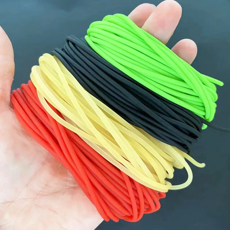 10 m langes, 2,5 mm dickes, festes, hochelastisches Naturlatexseil für Angeln, Puffer, Tennistraining, DIY-Handwerk, Sportübungen – Detail 4