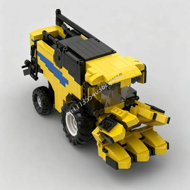 690pcs-combine-harvester-agricultural-machine-model-custom-puzzle-farm-vehicle-building-blocks-assembly-creative-educational-toy