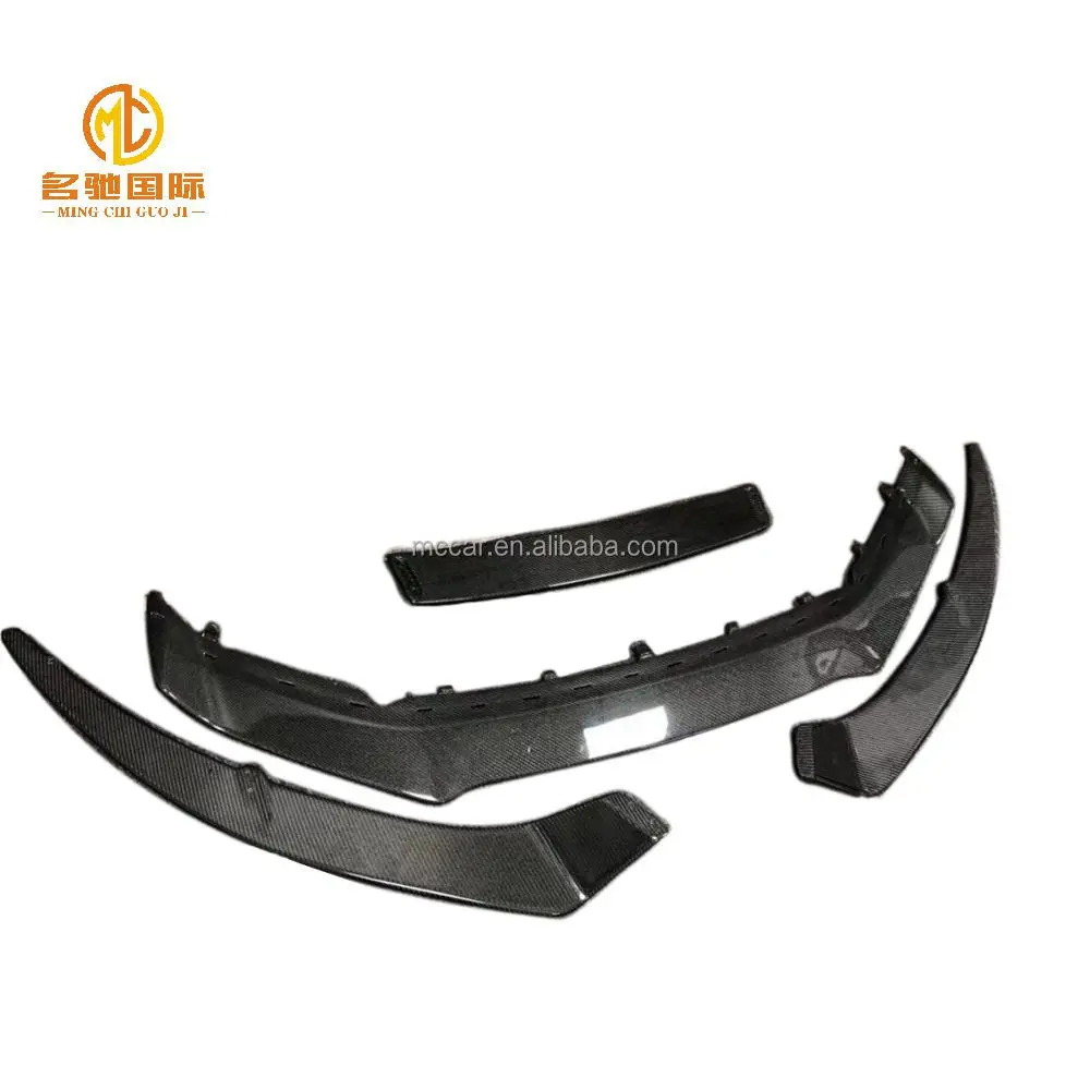 

New product for R8 capristo carbon fiber front lip car bumper side blade spoiler