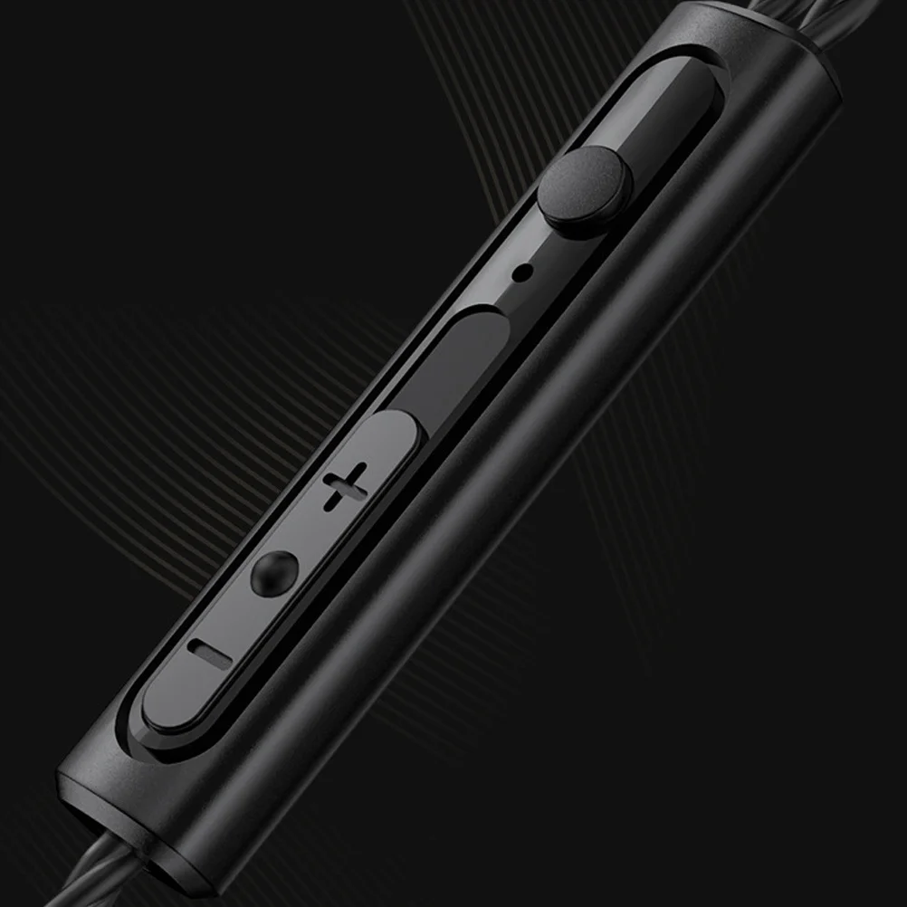 

1 Pair In-Ear Earphones Transparent Shell Tangle-Free Cable Subwoofer Bass Headset For Running Gym Workout With Microphone For