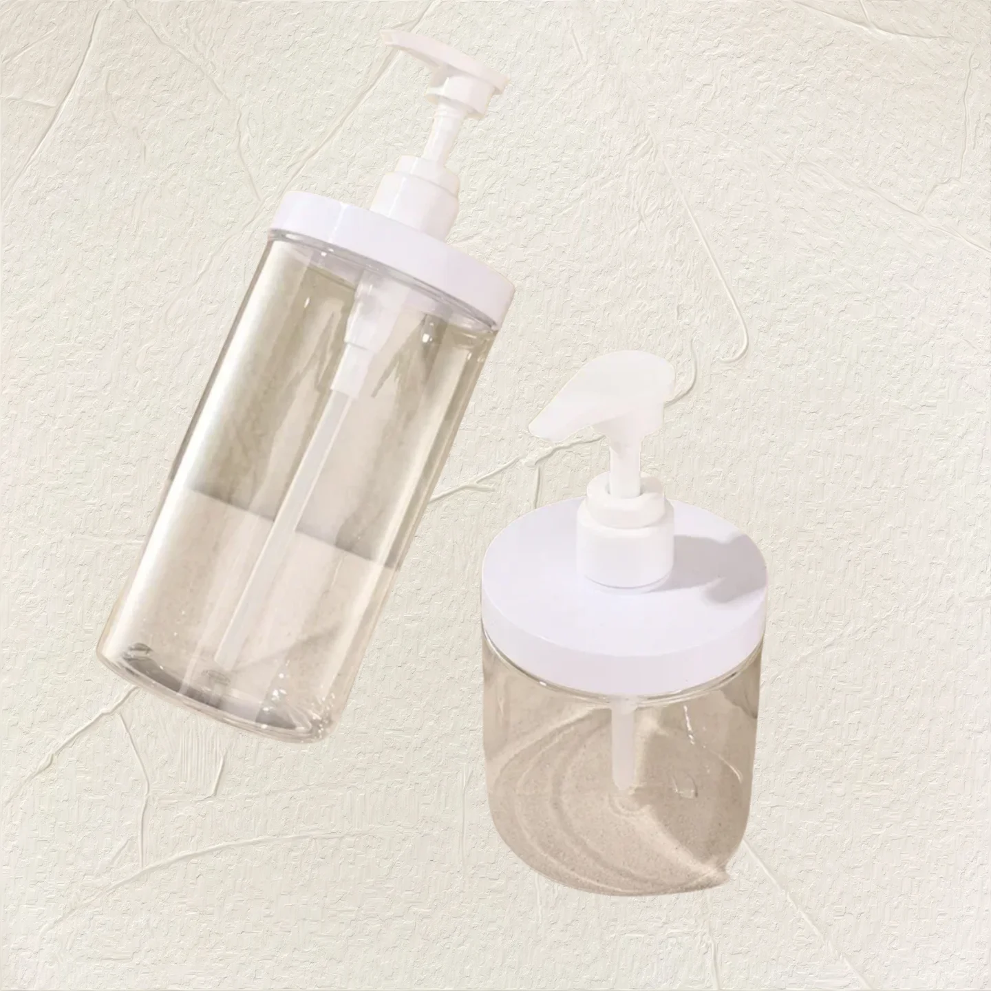 1 pz 500 ml/1000 ml Pompa Bottiglia Dispenser Bottiglie Riutilizzabili di Plastica Bocca Larga Stile Riutilizzabile Vuoto per Viaggio Doccia Sapone