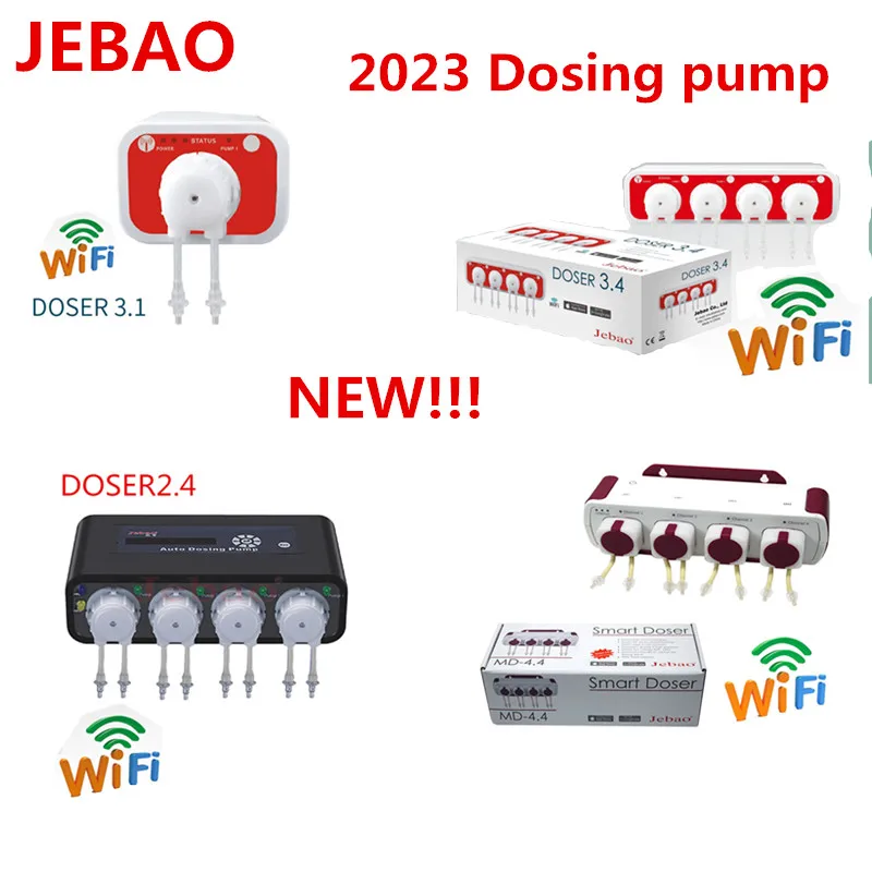 JEBAO JECOD New MD-4.4 WIFI DOSER3.4 2.4 Automatic titration, Auto Dosing Pump -Automatic Doser for Marine Reef Aquarium