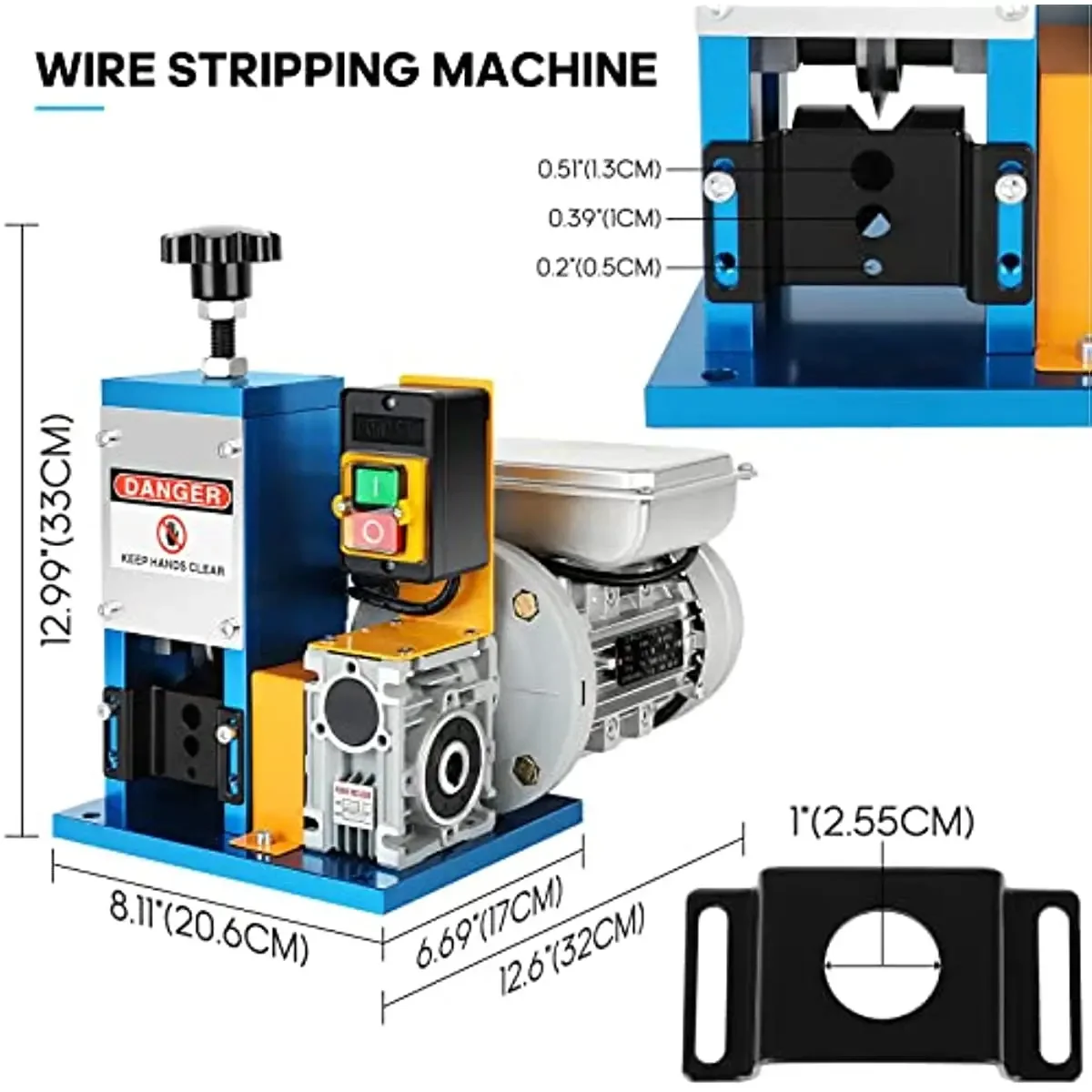 180W Elektrische Draht Stripper Maschine Powered Tragbare 1,5-25mm für Schrott Kabel Kupfer Recycling Automatische Abisolieren werkzeug