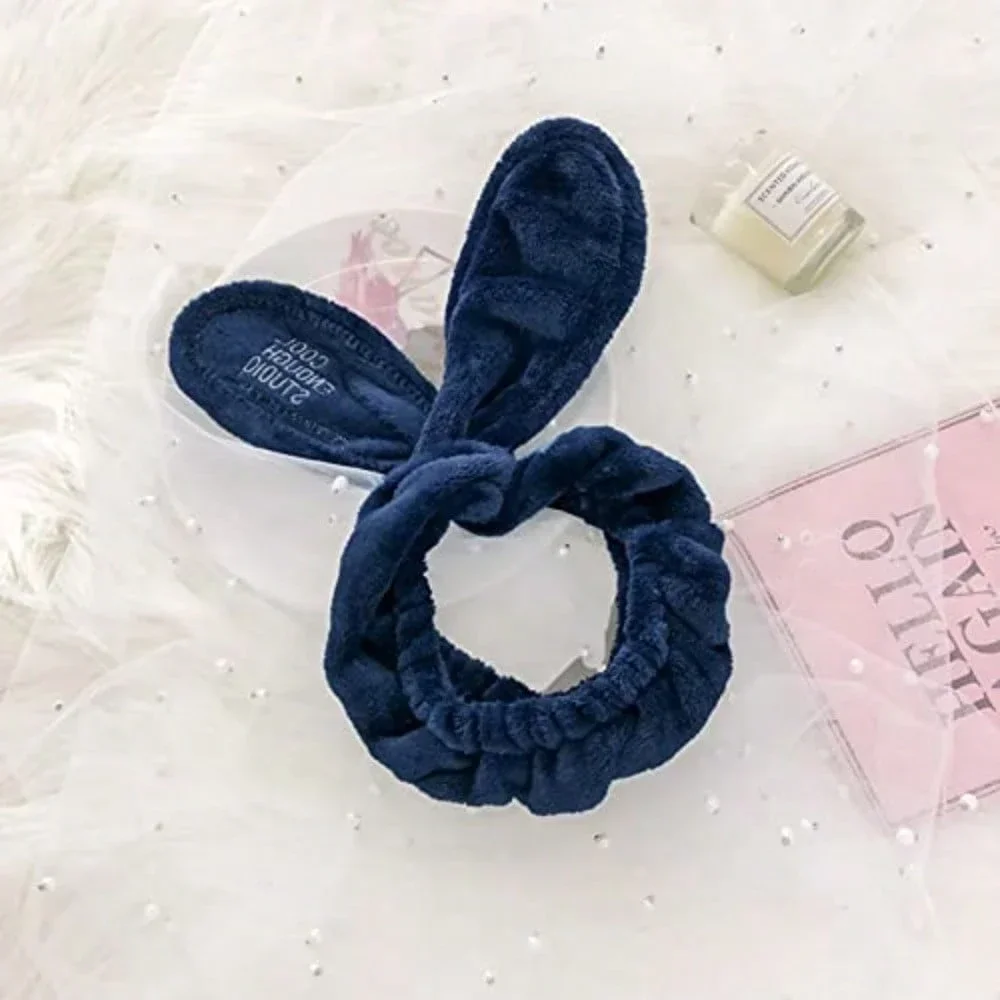

Rabbit Ear Spa Headband For Face Washing Soft Coral Fleece Makeup Hair Band For Women