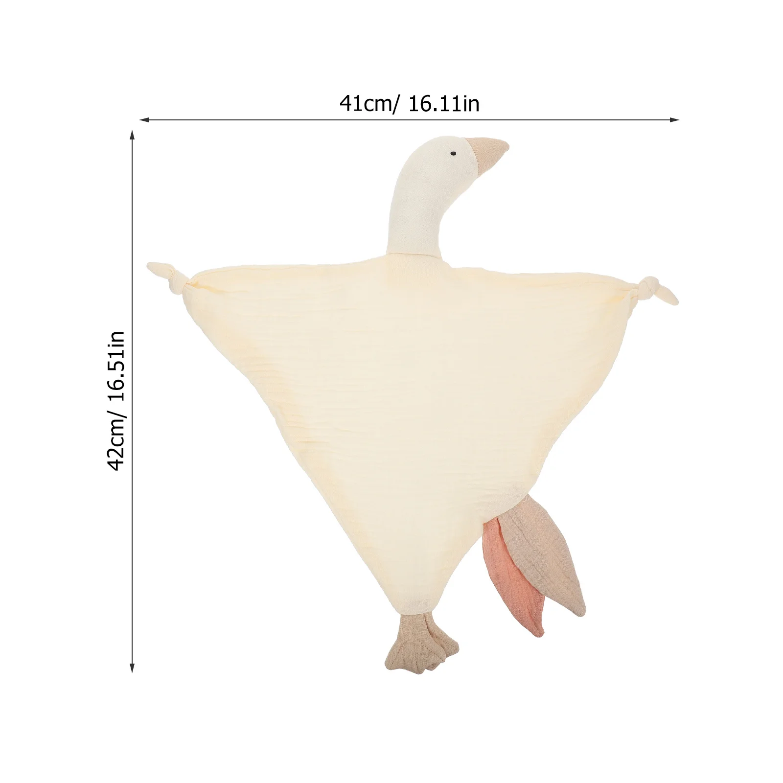 Beruhigende Schwanen-Handpuppendecke für Babys, Kleinkinder, Kleinkinder, weich, bequem, Schlafhilfe, Sicherheitsbefestigung, klein, dekorativ