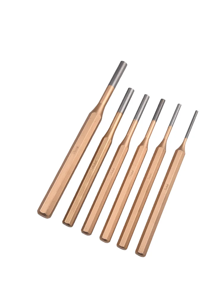 Punch Needle Punch Chisel CR-MN Steel Center Pin Punch Hand Tool Roll Pins Punch Round Head Cylindrical Chisel