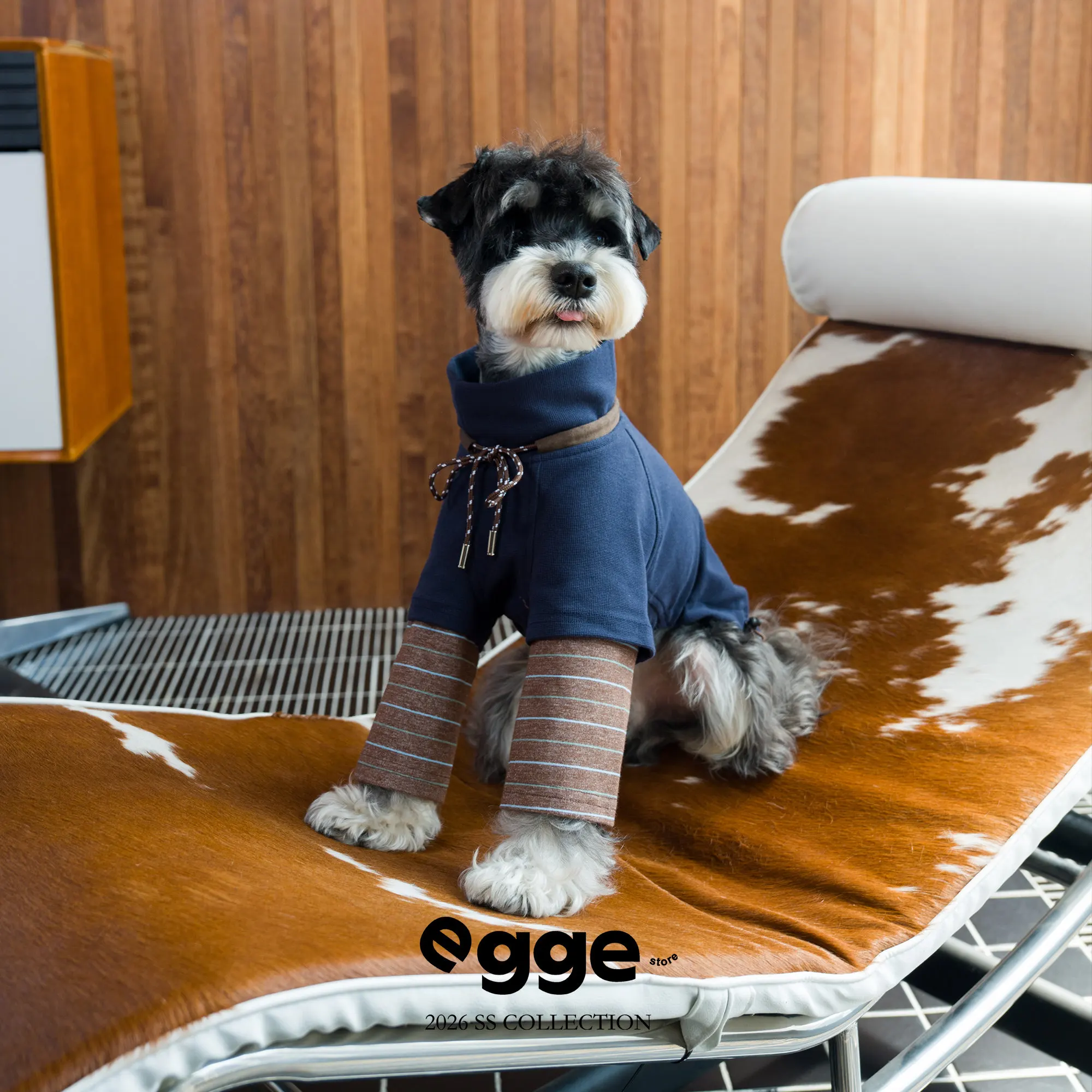 College Style Hoodie for Pet Dog in Spring Vintage Striped Patchwork Fake Two-Piece Drawstring Sweatshirt for Italian Greyhound