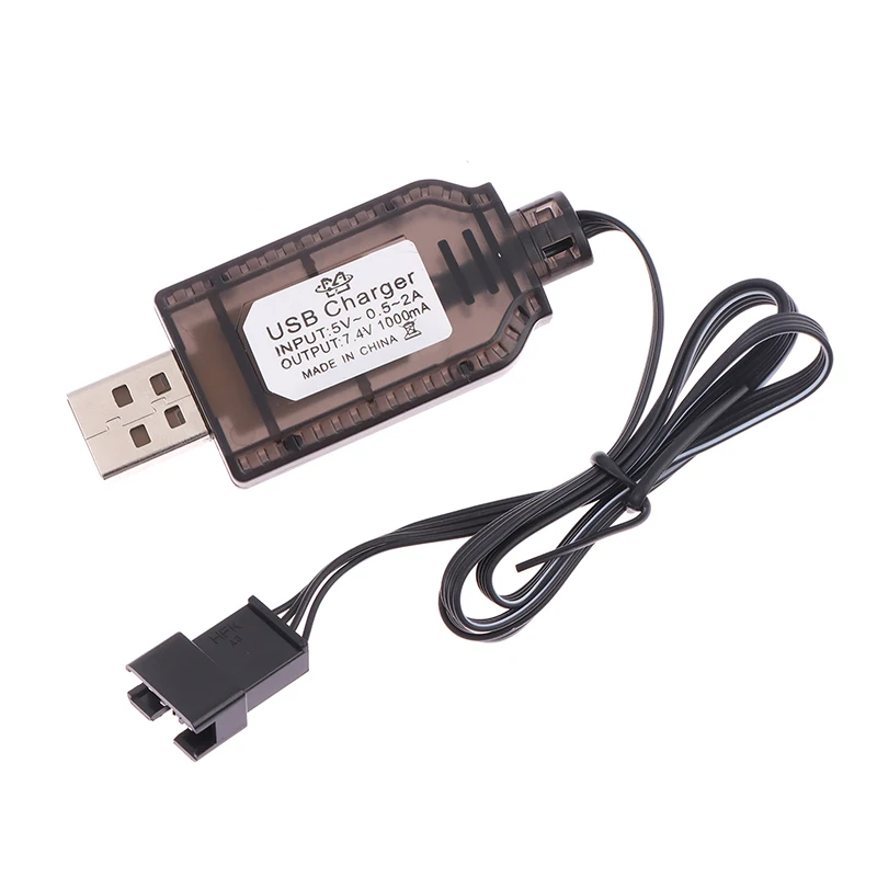 9*5cm 7.4V SM4P Li-ion Battery Reverse Charging Adapter Electric Toy Car E561 Excavator Charger USB Cable 7.4V XH-3P USB Cable