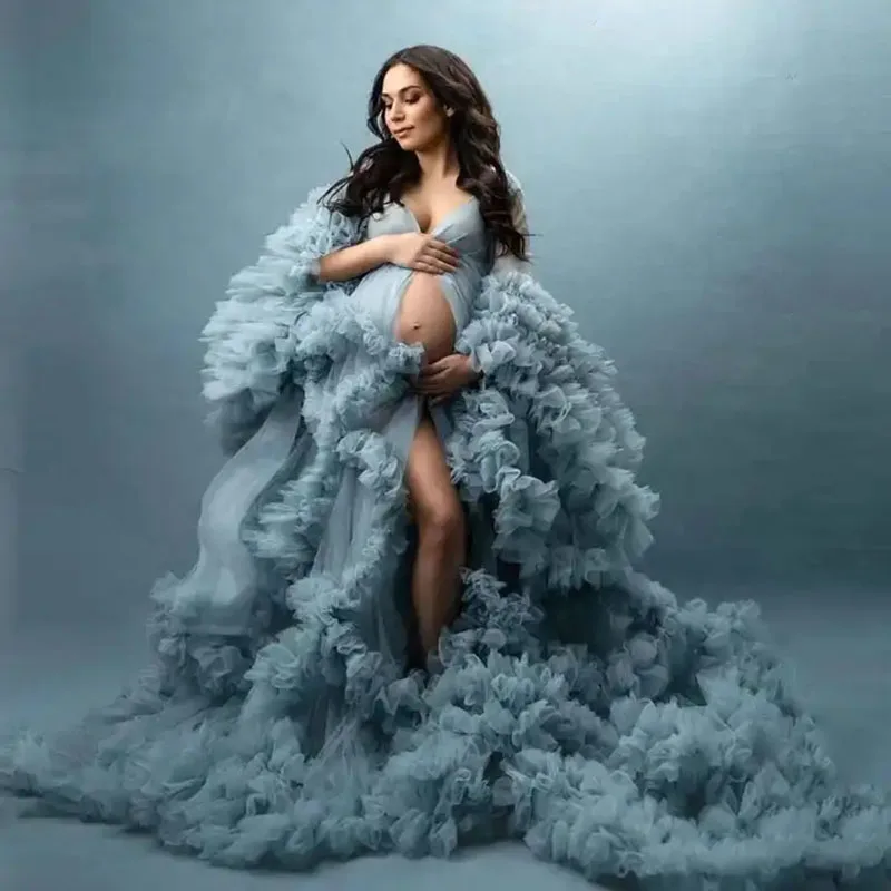 Maternity Maxi Dresses for Photography Photographie de vêtements de materni baby shower فساتين حوامل vestidos para embarazadas