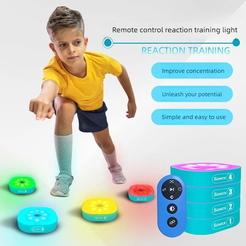 

Multifunctional Football Reaction Training Light Multicolor Agile Training Lamp Small Reaction Lights Portable Sports Equipment