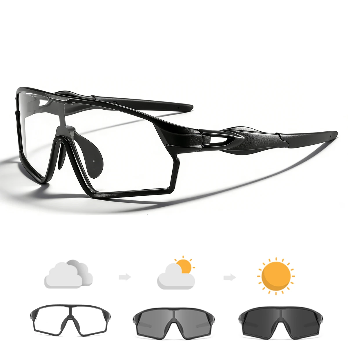 AliExpress NONE Photochromic Sunglasses for men Outdoor Sports Bike Cycling Glasses Women MTB Climbing  Driving Bicycle Eyewear
