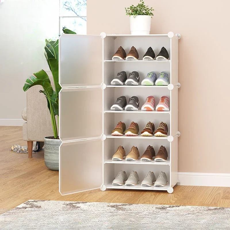 Drawer Shoerack Cabinet For Living Room Foldable Storage Shoes Hallway Furniture Multiple Layers Simplicity Dust Cover Shoe Rack