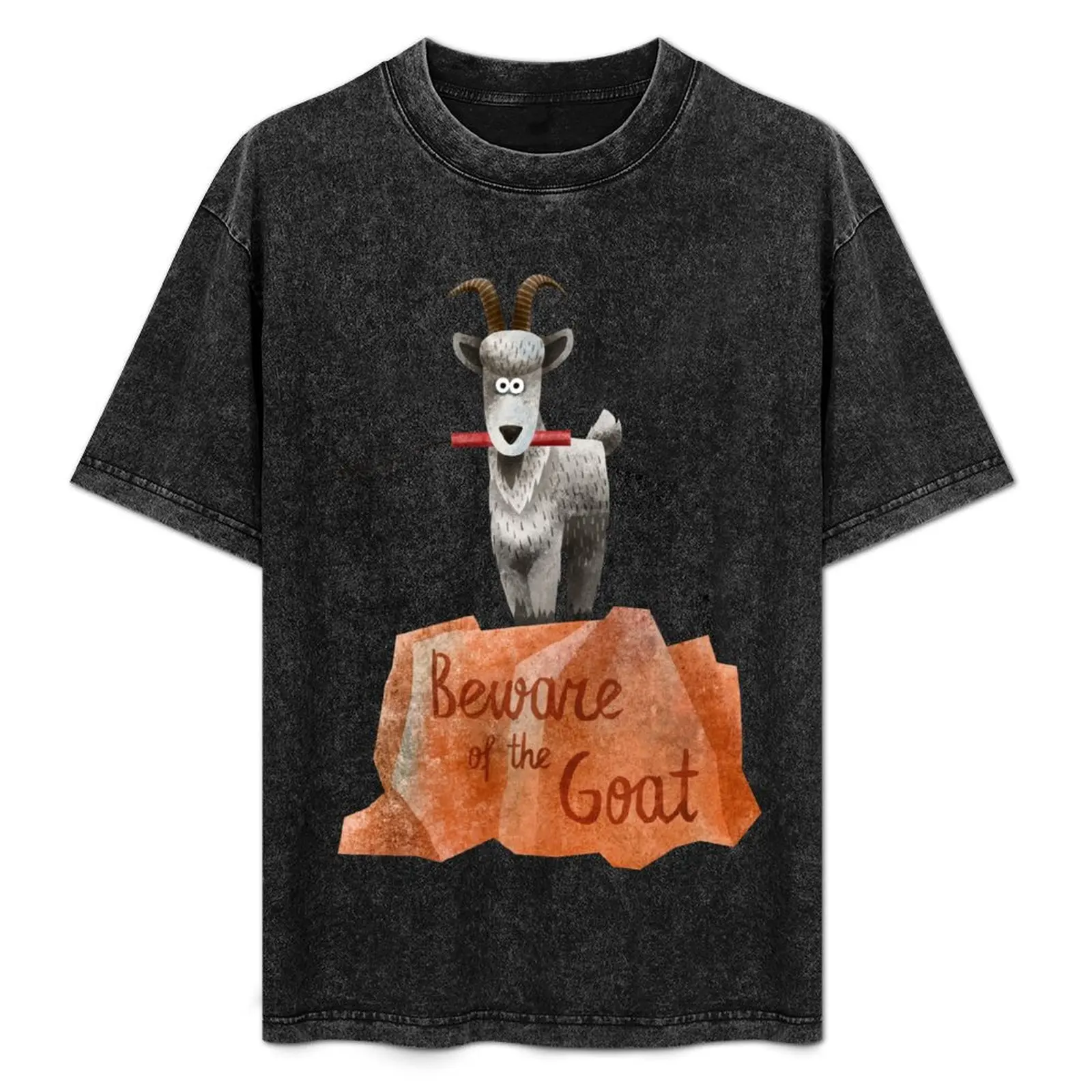Big Thunder Mountain Railroad Train- Beware of the Goat - Dynamite is a blast T-Shirt Everyday Wear Basic Short Sleeve Top