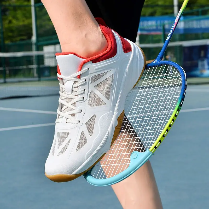 Chaussures de sport professionnelles d'entraînement antidérapantes souples de haute qualité chaussures de badminton pour hommes et femmes navires de badminton de sport pour femmes