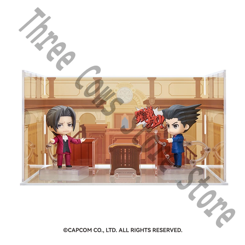 Anime Ace Attorney Phoenix Wright Miles Edgeworth Cosplay Desktop Ornament Acrylic Scene Standing Sign Accessories Halloween