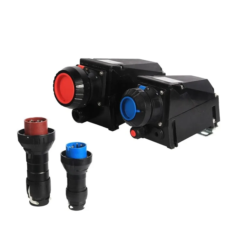 Industrial aviation plug male and female docking socket 3 holes 4 pins 5 pins 16A32A waterproof connector three-phase