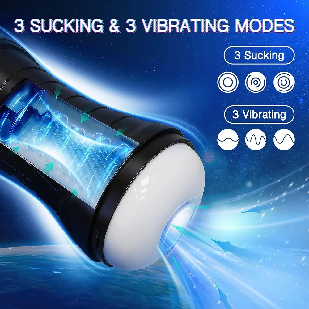 Sucking Male masturbator Automatic Masturb for Men Vibration Blowjob Masturbation Cup Sex Toys Adult Masturbation Equipment Men