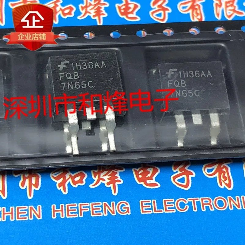 5PCS-10PCS FQB7N65C TO-263 650V 7A ใหม่และต้นฉบับบนสต็อก