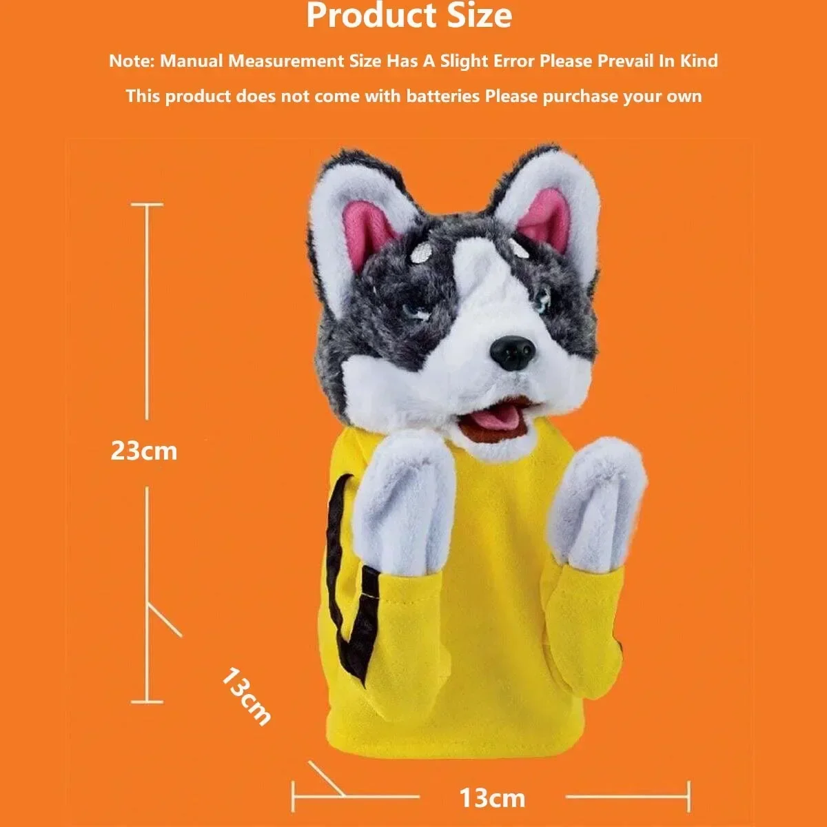 Husky Boxing Interaktives Plüschtier, Kung-Fu-Hund mit Sound, Boxspielzeug, Plüschpuppe mit Sound, Interaktive Boxhund-Handpuppe – Detail 5