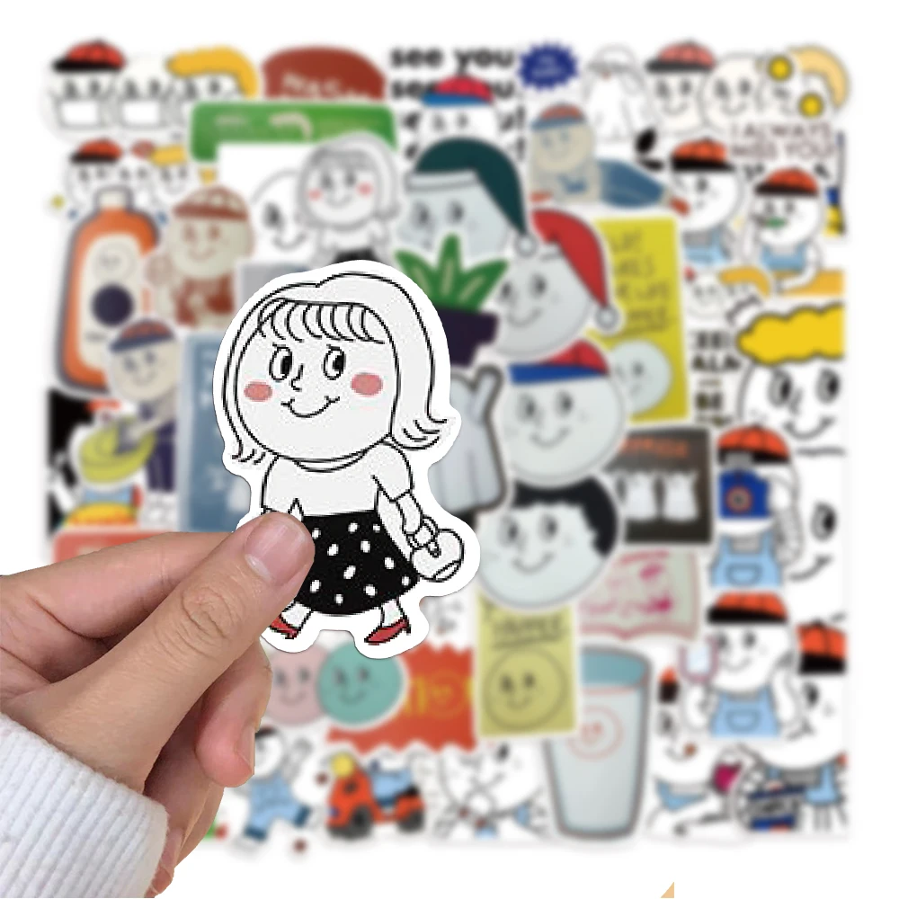 50PCSOhloly Day - Graffiti Sticker Decoration Phone Case Desktop Notebook Water Cup Outdoor Decoration Waterproof Sticker