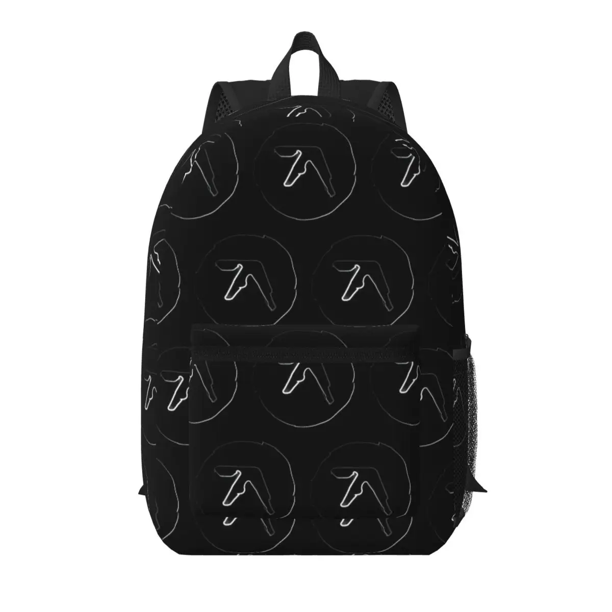 Aphex Twin Creative Y2K Logo Student Backpack School Bag Hiking Travel Daypack for Men Women Bookbag Shoulder Bags