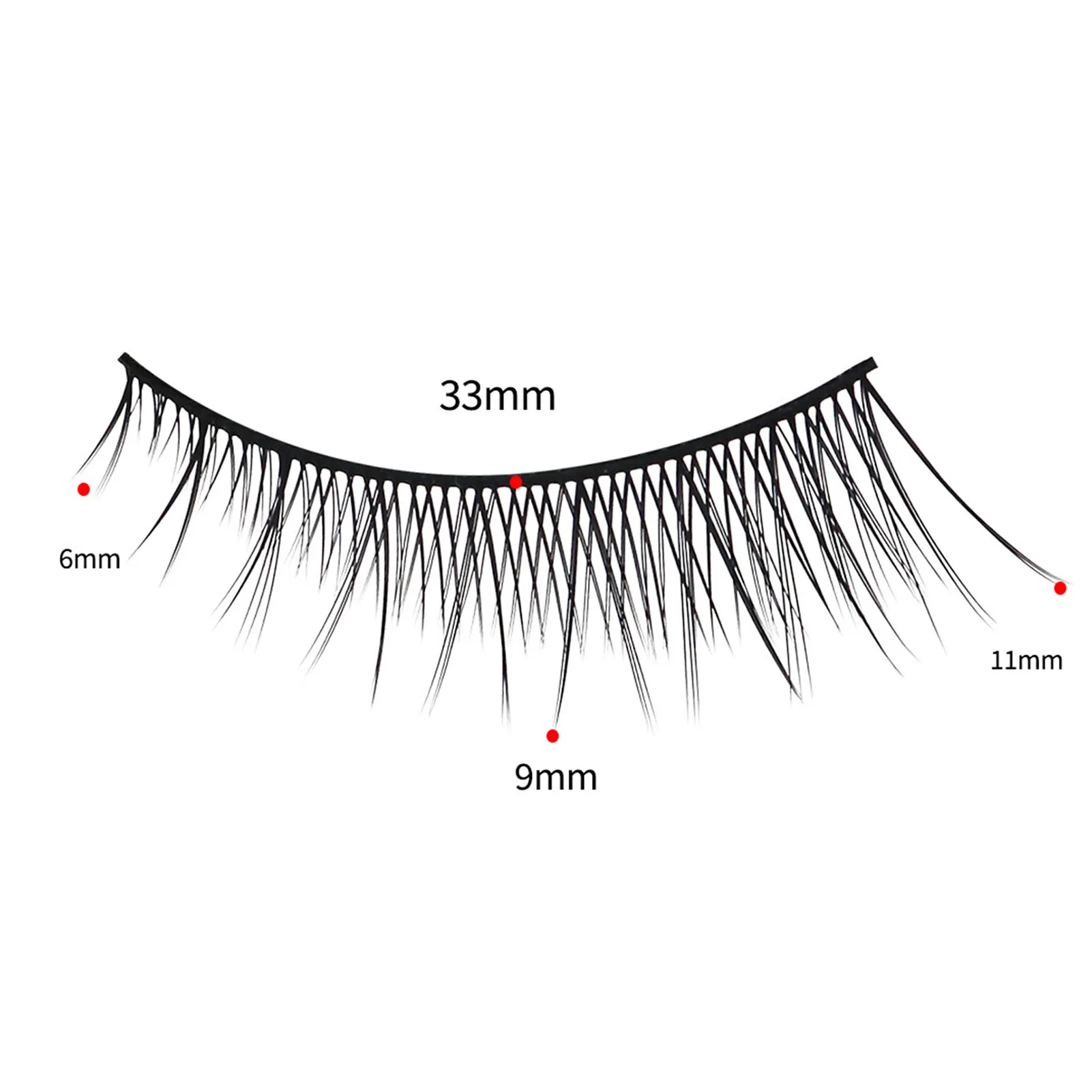 Pestañas postizas de piel sintética para mujeres y niñas, pestañas postizas aladas de tira completa, pestañas largas naturales de ojo de zorro, suministros cosméticos