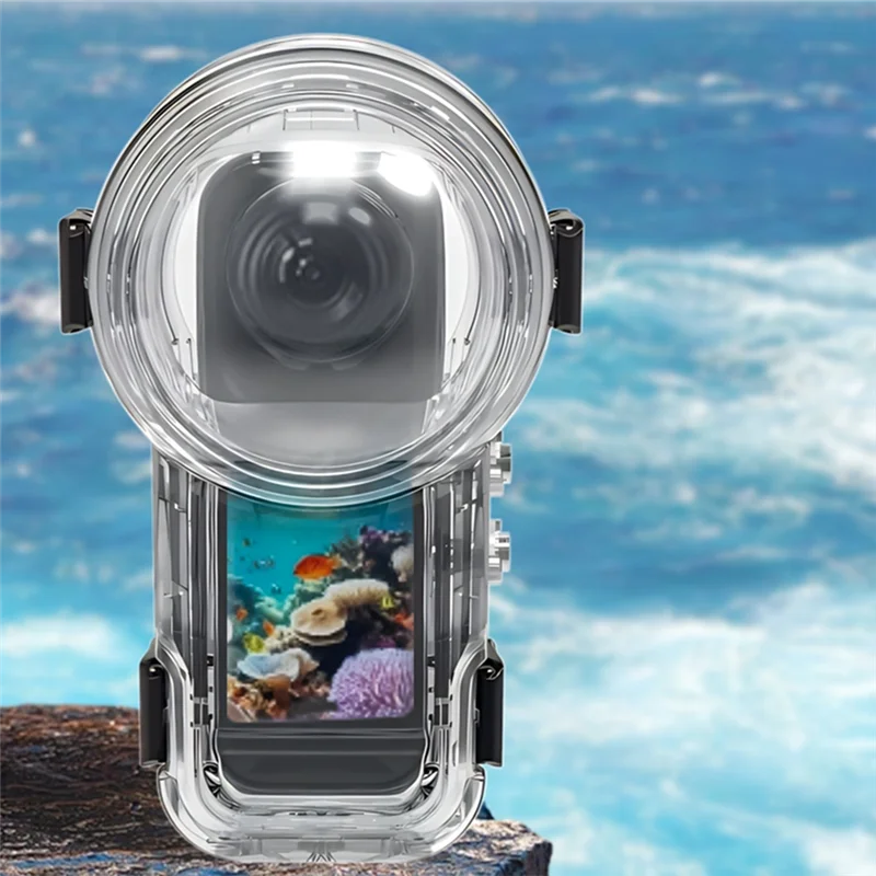 Invisible Dive Case For Insta360 X5,60M Waterproof Case Underwater Diving Housing Shell For Quick Release Mount-[A51I]